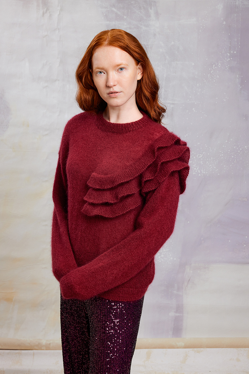 Junia Pullover mit Volants