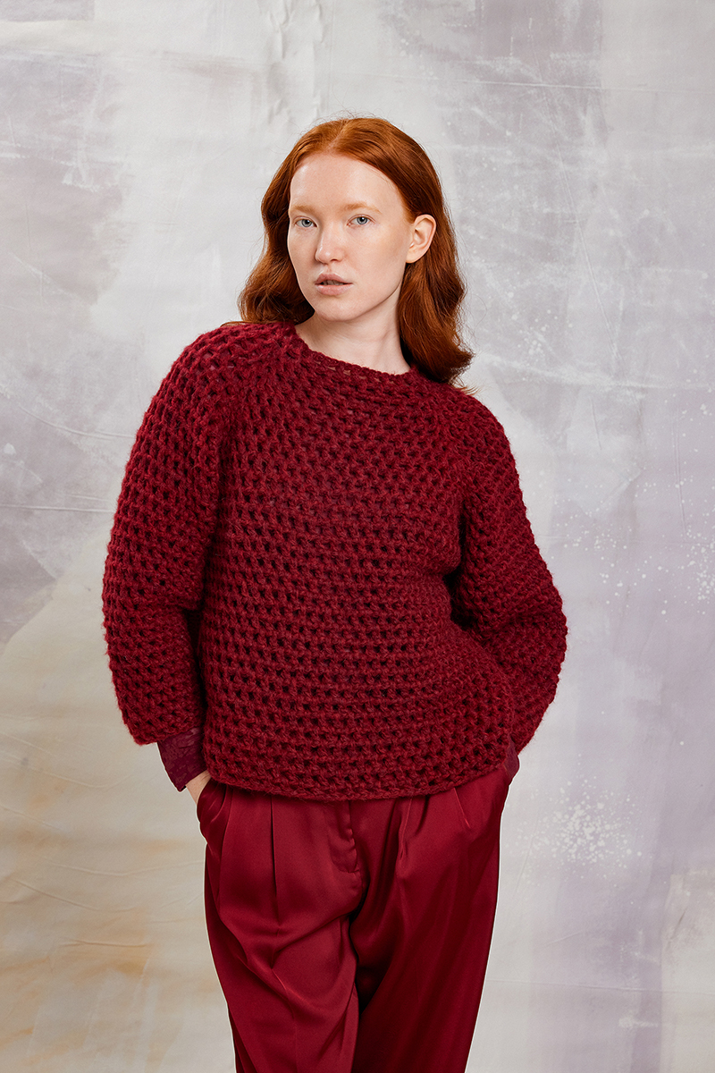 Tamira Pullover Top Down
