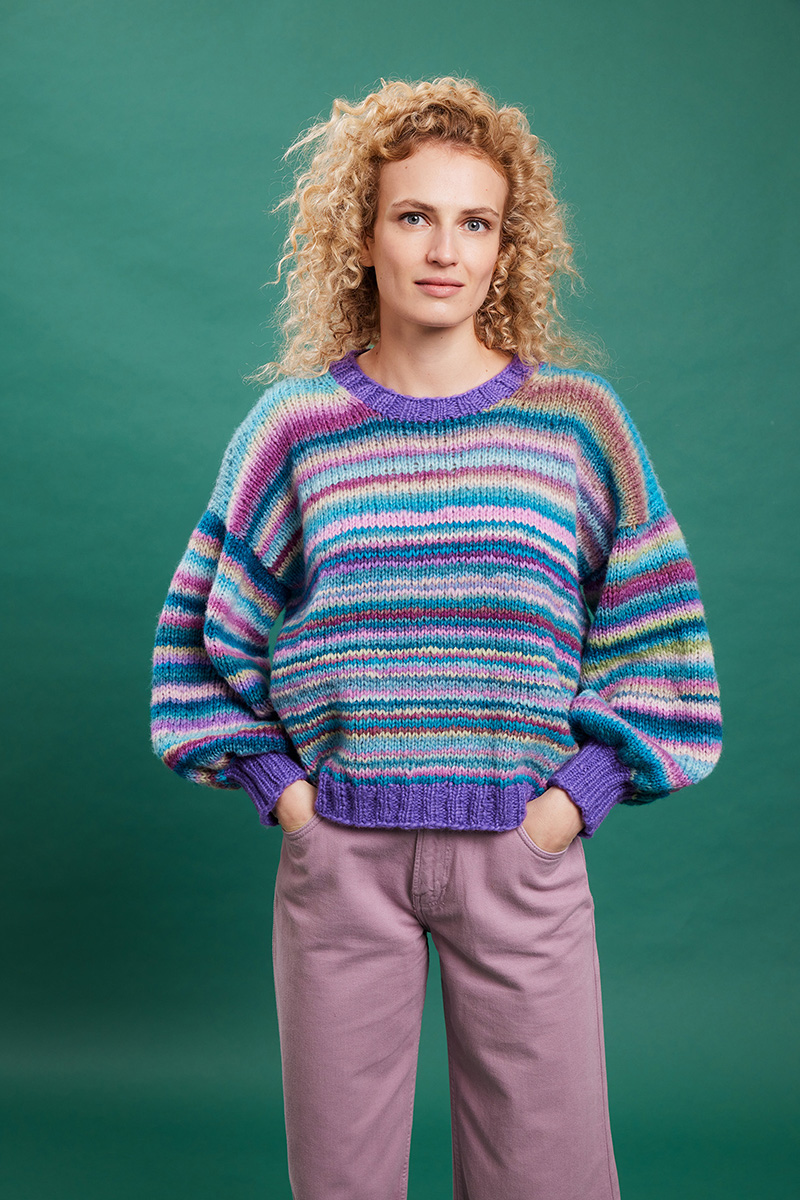 TACITA Pullover Top Down